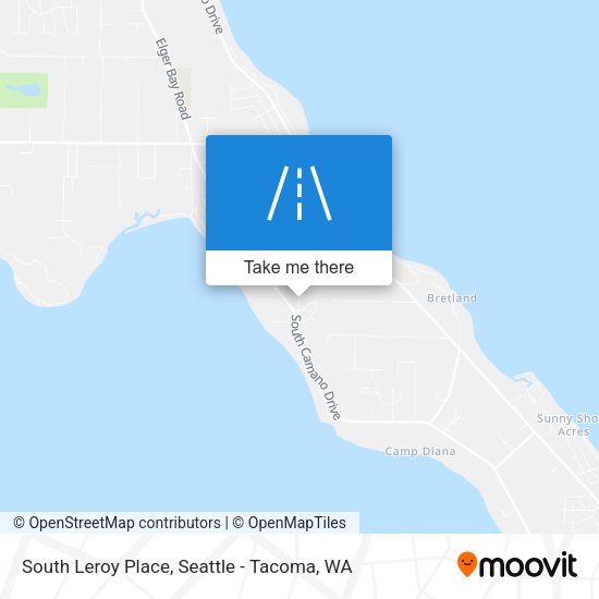 South Leroy Place map