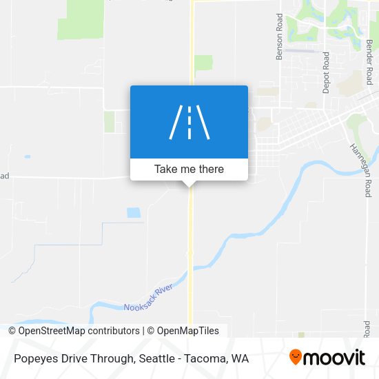 Popeyes Drive Through map