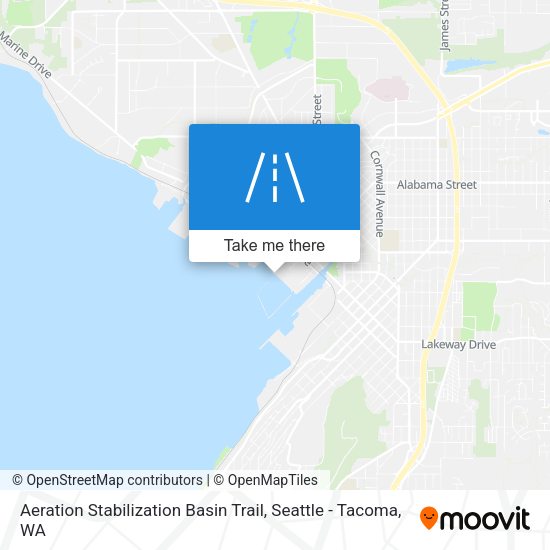Mapa de Aeration Stabilization Basin Trail