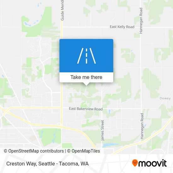 Mapa de Creston Way