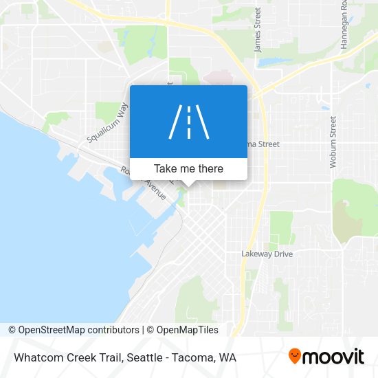 Mapa de Whatcom Creek Trail