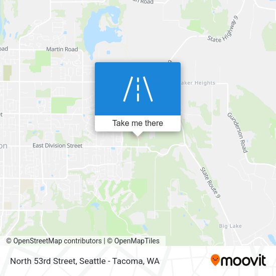 Mapa de North 53rd Street