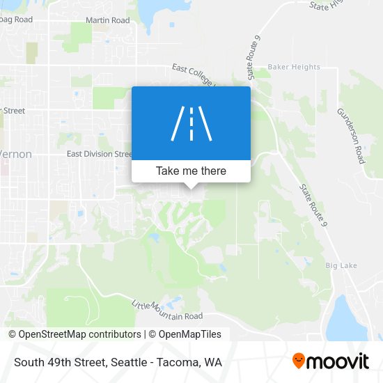 South 49th Street map