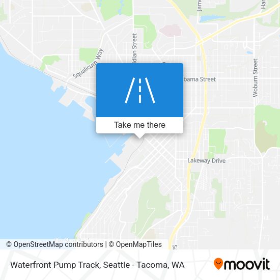 Waterfront Pump Track map