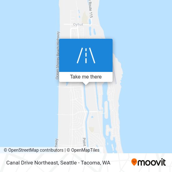 Mapa de Canal Drive Northeast