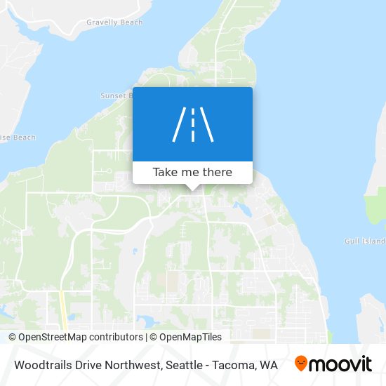 Mapa de Woodtrails Drive Northwest