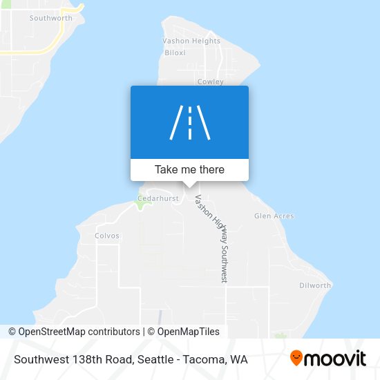 Southwest 138th Road map