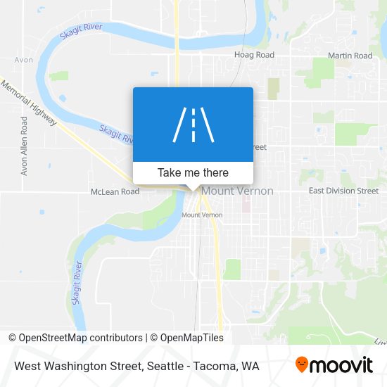West Washington Street map