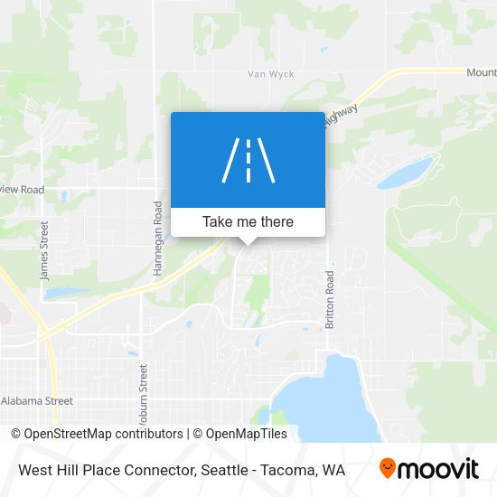West Hill Place Connector map