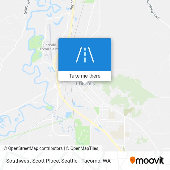 Mapa de Southwest Scott Place