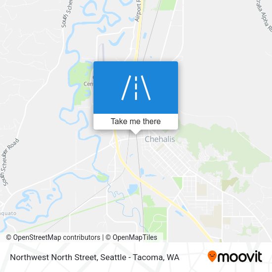 Northwest North Street map