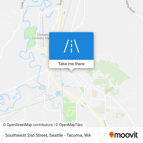 Southwest 2nd Street map