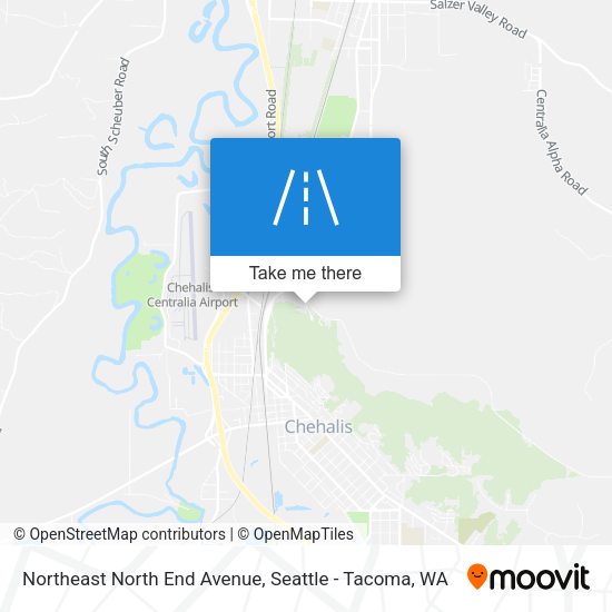 Northeast North End Avenue map