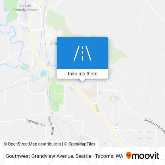 Southwest Grandview Avenue map
