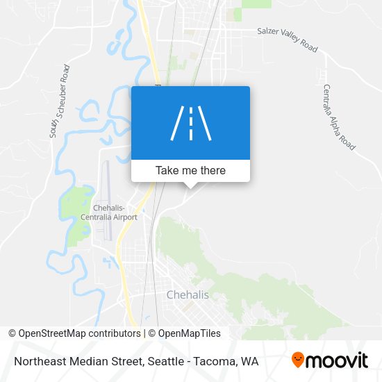 Northeast Median Street map
