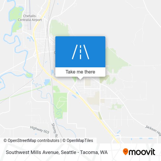 Southwest Mills Avenue map