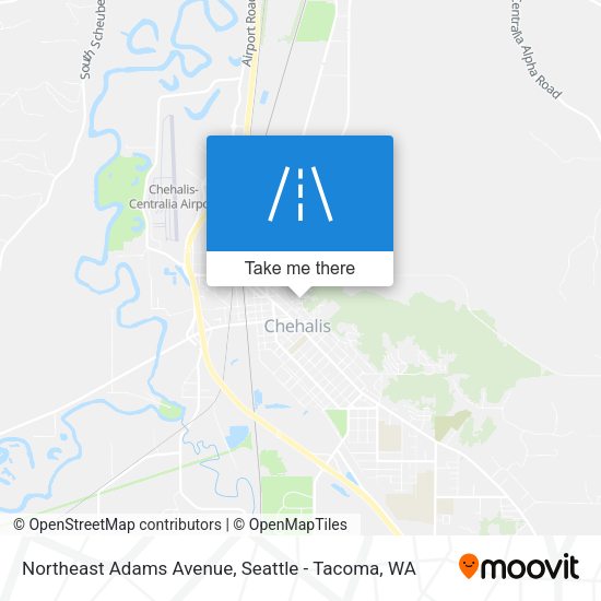 Mapa de Northeast Adams Avenue