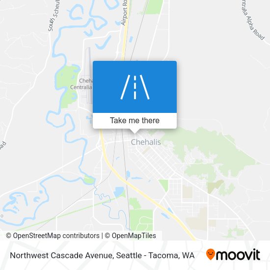 Northwest Cascade Avenue map