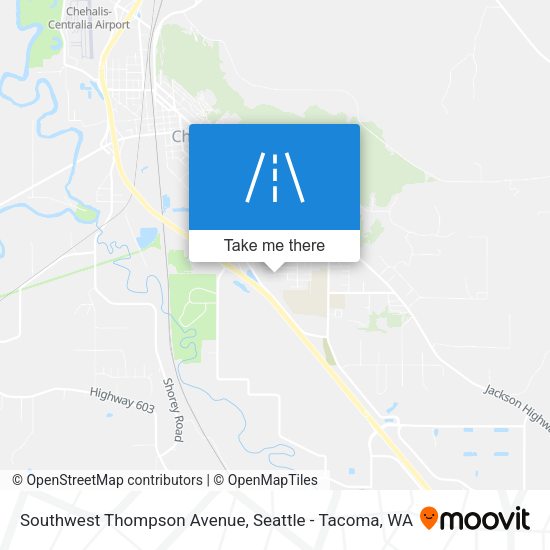 Southwest Thompson Avenue map