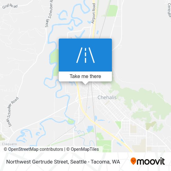 Northwest Gertrude Street map