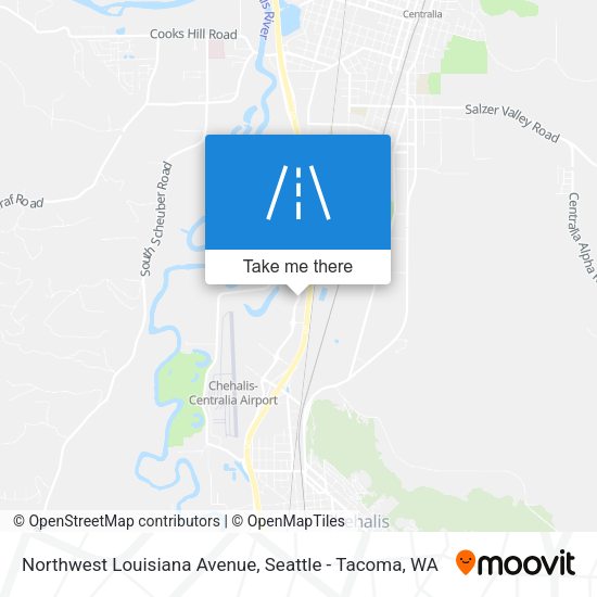 Northwest Louisiana Avenue map