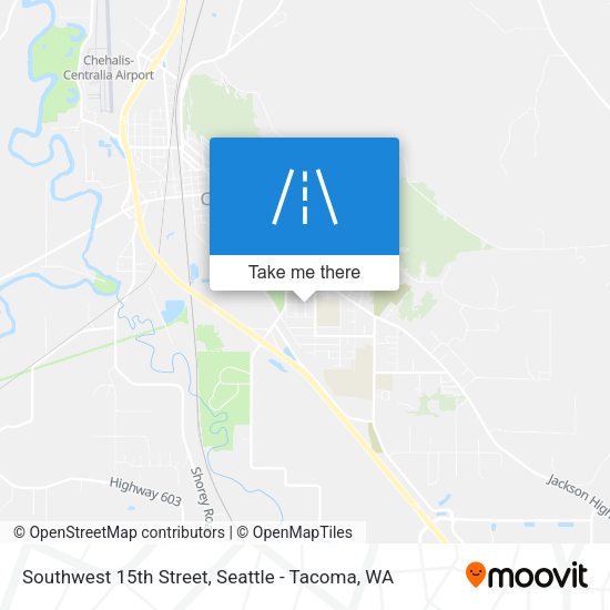 Southwest 15th Street map