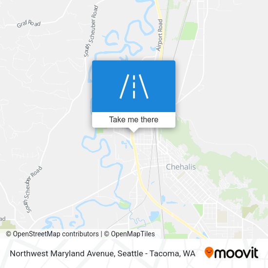 Northwest Maryland Avenue map