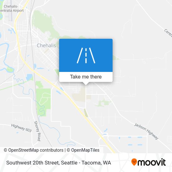 Southwest 20th Street map