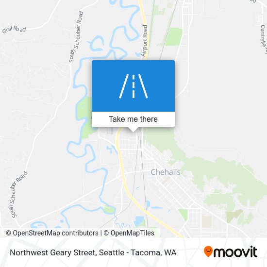 Northwest Geary Street map
