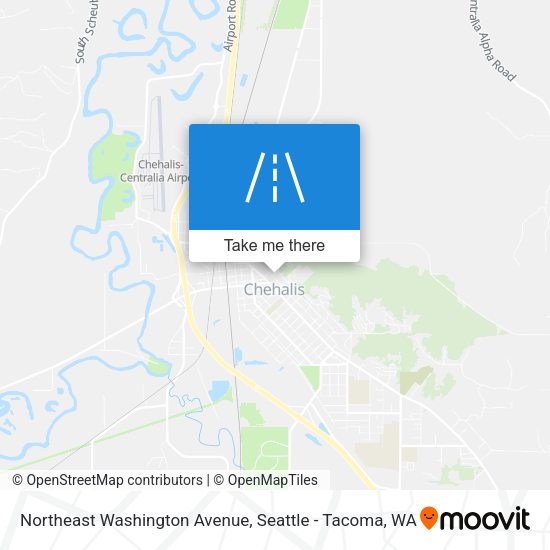 Mapa de Northeast Washington Avenue