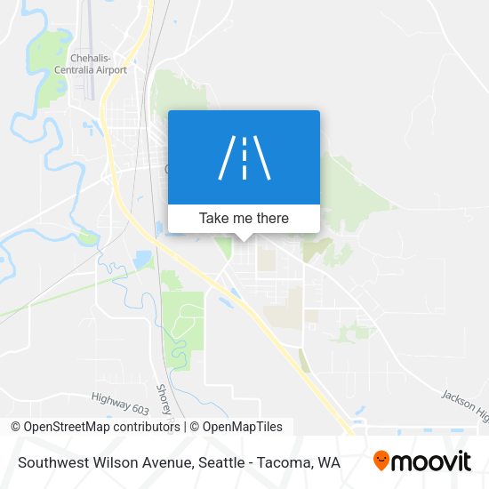 Southwest Wilson Avenue map