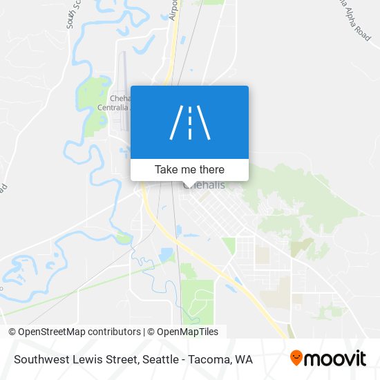 Southwest Lewis Street map