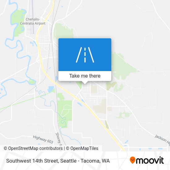Southwest 14th Street map