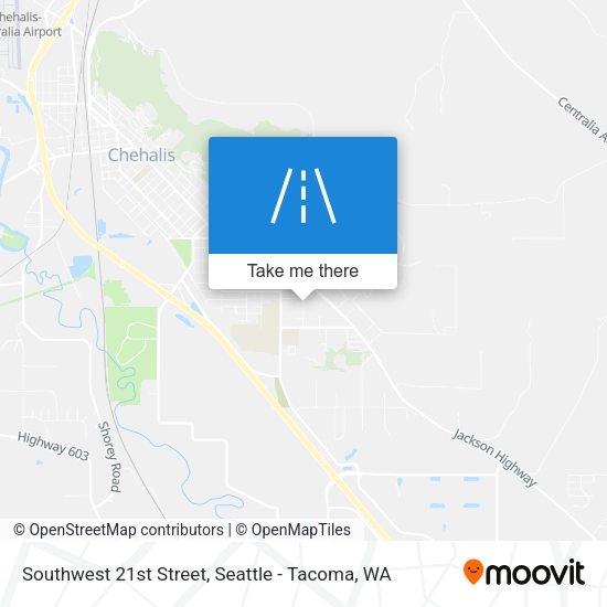 Southwest 21st Street map