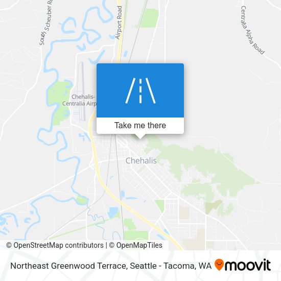 Northeast Greenwood Terrace map