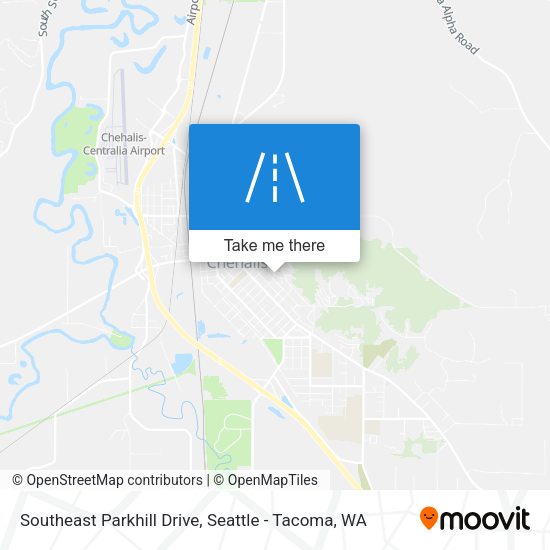 Southeast Parkhill Drive map