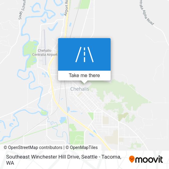 Southeast Winchester Hill Drive map