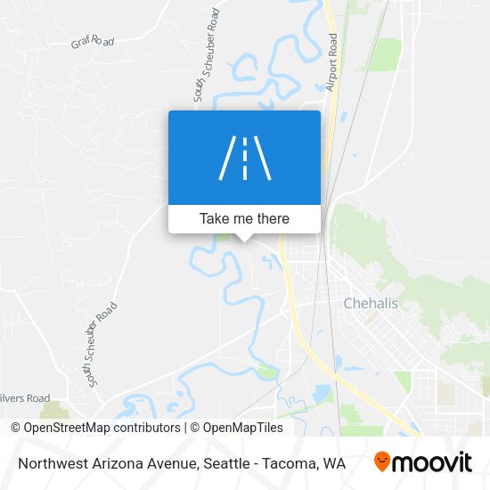 Northwest Arizona Avenue map