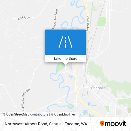 Northwest Airport Road map
