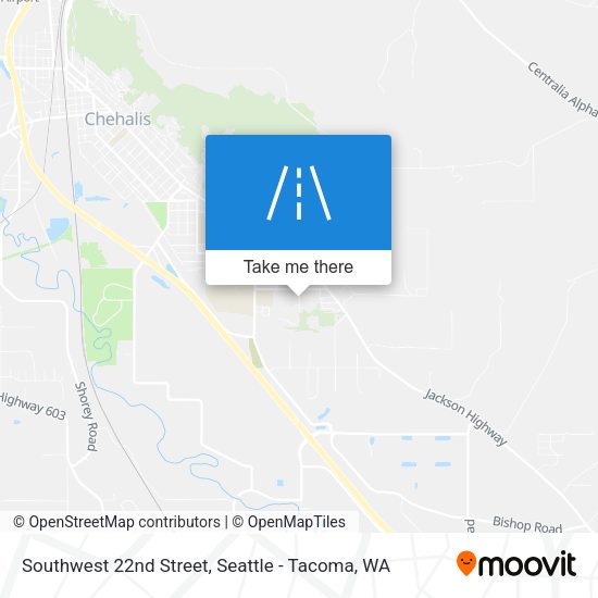 Southwest 22nd Street map