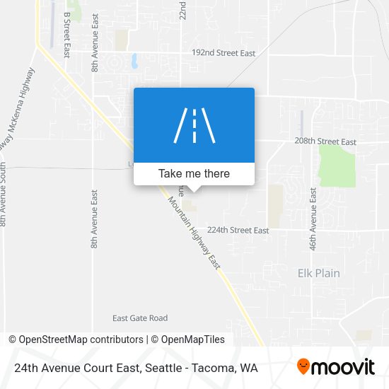 24th Avenue Court East map