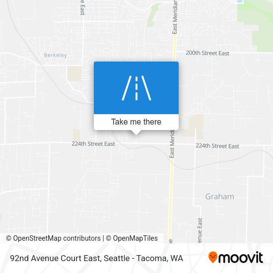 Mapa de 92nd Avenue Court East
