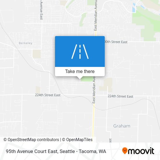 Mapa de 95th Avenue Court East