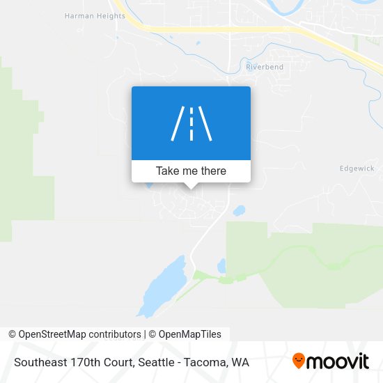 Southeast 170th Court map