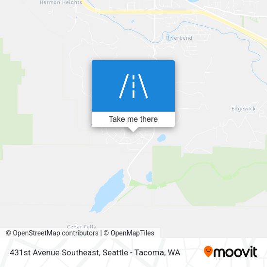 431st Avenue Southeast map