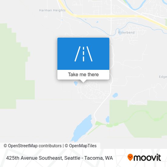 425th Avenue Southeast map