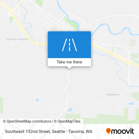 Southeast 152nd Street map