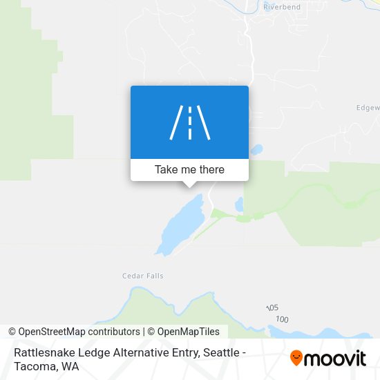 Mapa de Rattlesnake Ledge Alternative Entry