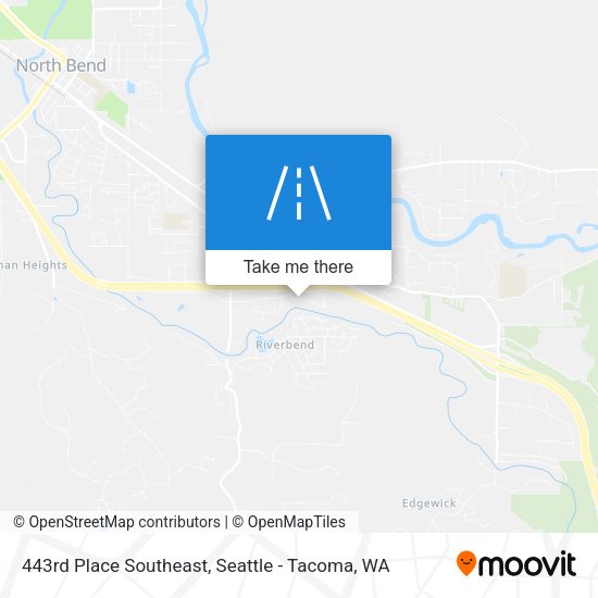 443rd Place Southeast map