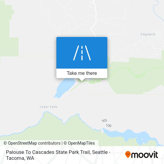 Palouse To Cascades State Park Trail map